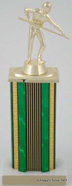 Billiards Trophy on 6" Wide Column-Trophies-Schoppy&