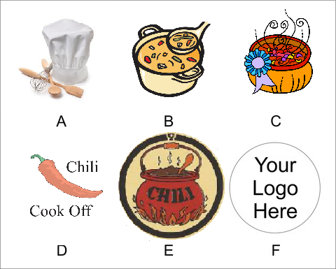 Chili Cooking Contest Logo Rosette Ribbon-Ribbon-Schoppy&