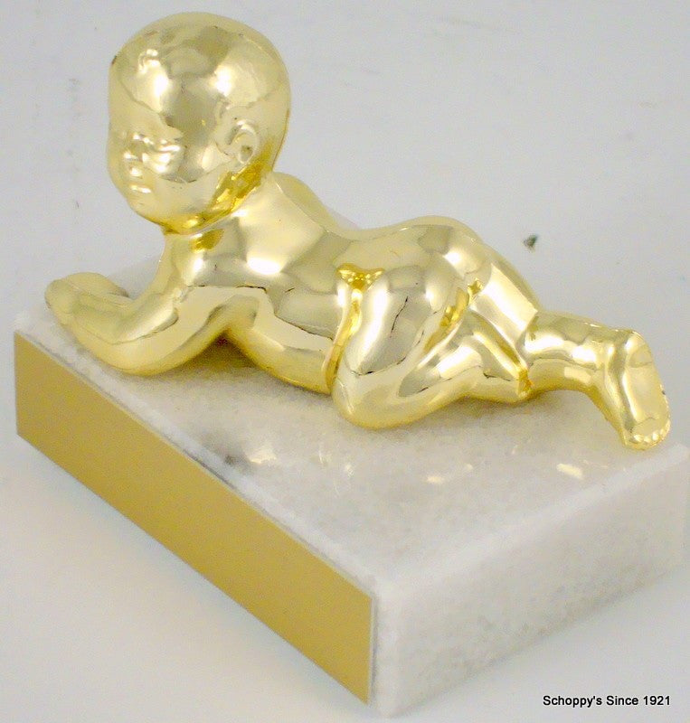 Crawling Baby on Marble Base-Trophies-Schoppy&
