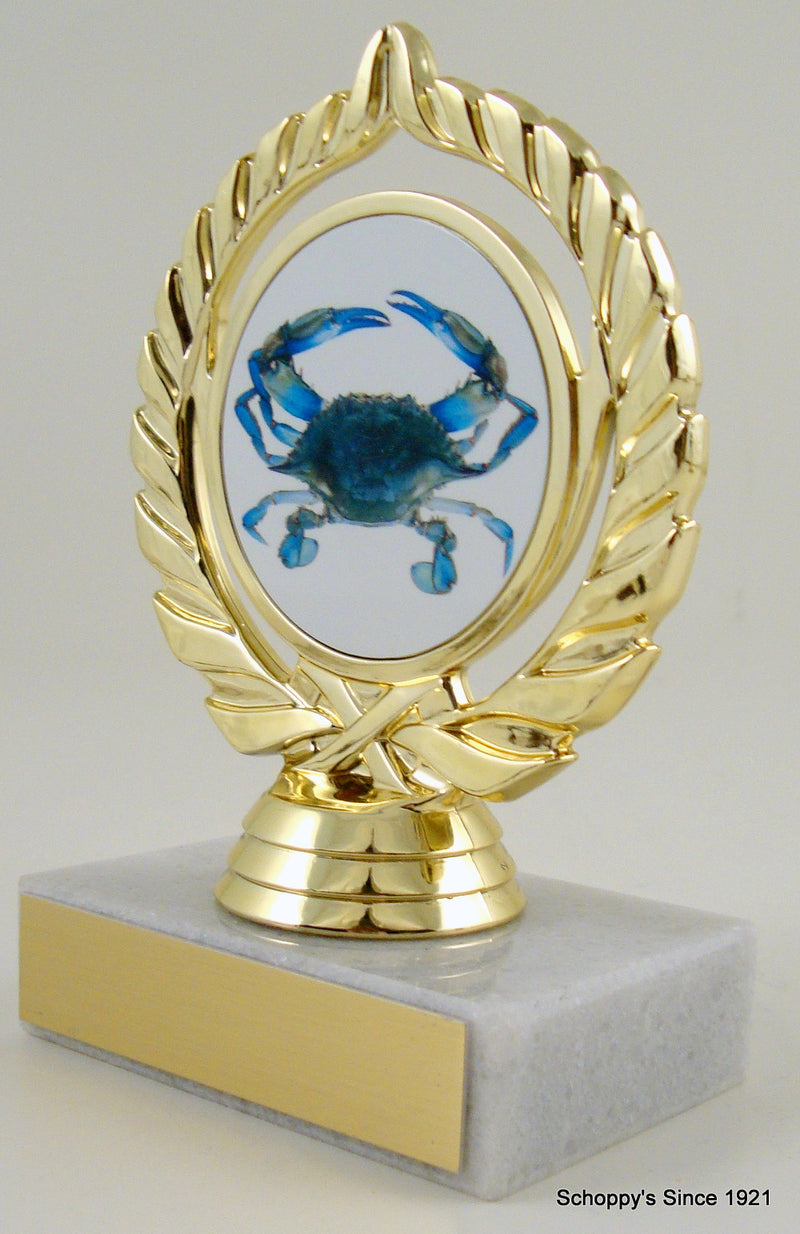Blue Crab Logo Trophy-Trophy-Schoppy&