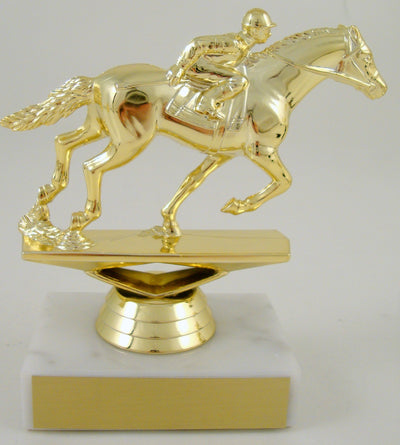 Equestrian Trophy On White Marble-Trophy-Schoppy's Since 1921