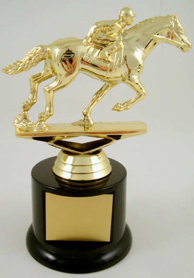 Equestrian Trophy On Black Round Base-Trophy-Schoppy's Since 1921