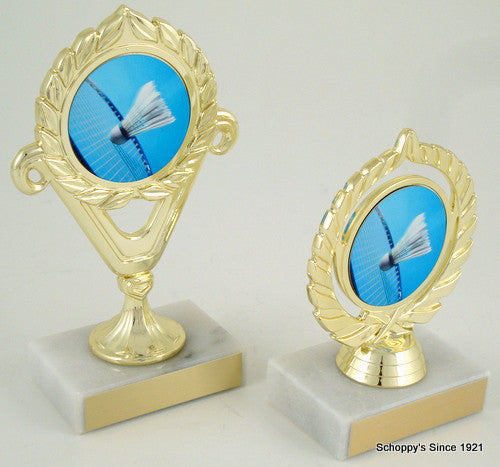 Badminton Logo Trophy Deluxe-Trophies-Schoppy&