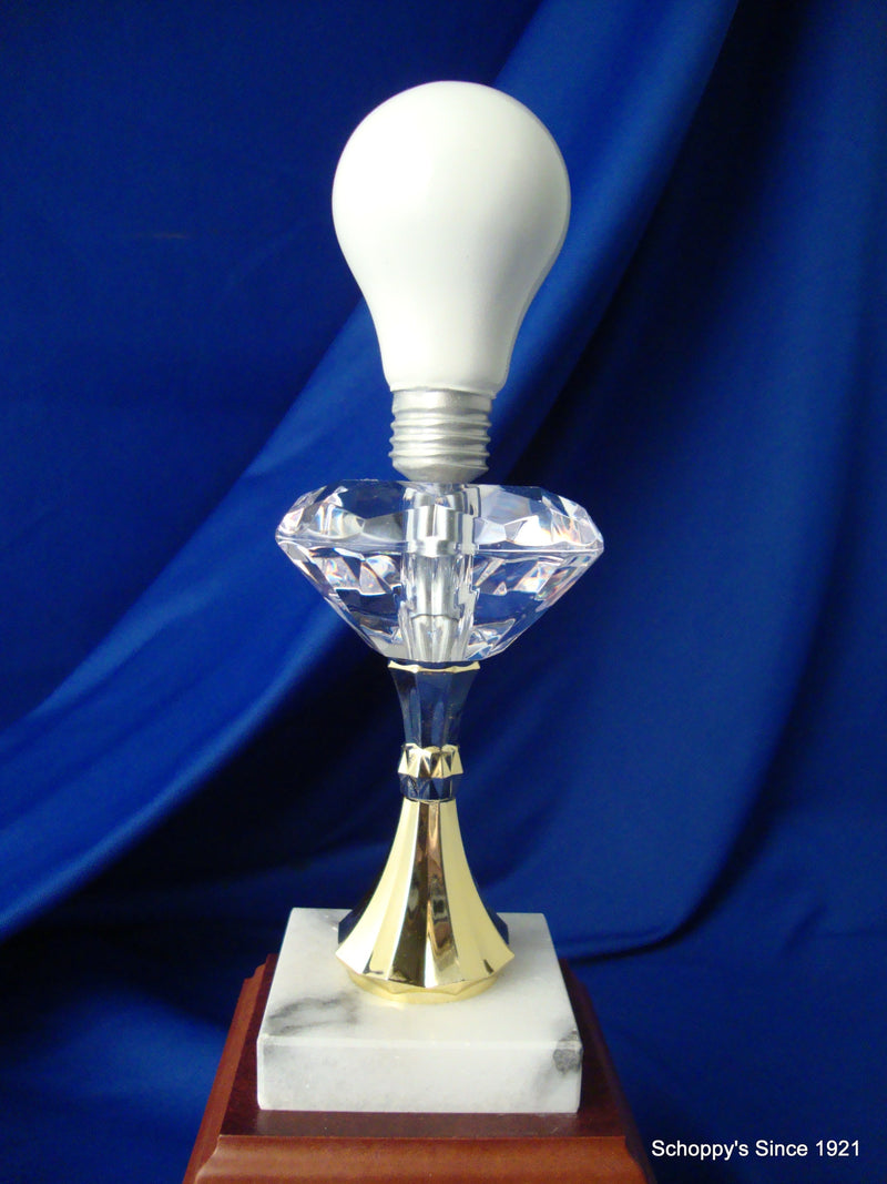 Light Bulb Diamond Post Trophy-Trophy-Schoppy&
