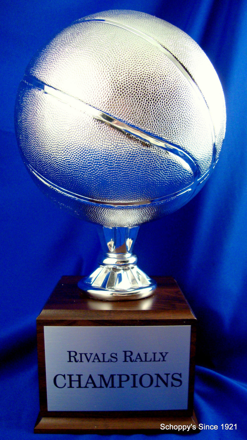 Basketball Ball Perpetual Trophy-Trophies-Schoppy&