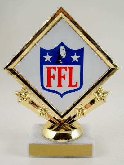 Fantasy Football Diamond Star Trophy-Trophy-Schoppy's Since 1921