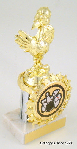 Turkey Bowler Trophy with Starred Logo Holder-Trophies-Schoppy&