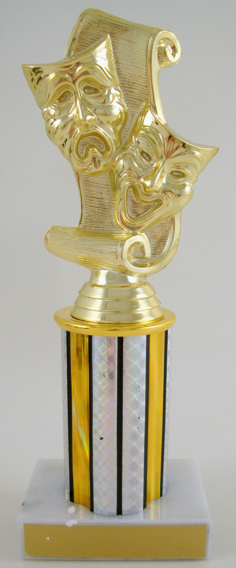 Drama Mask Trophy With Round Column-Trophies-Schoppy&