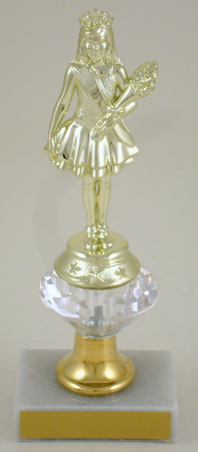 Pageant Junior Marble Trophy With Bell Riser-Trophy-Schoppy's Since 1921