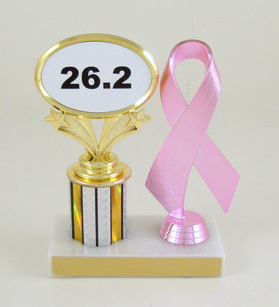 Distance Running Trophy With Awareness Ribbon-Trophy-Schoppy's Since 1921