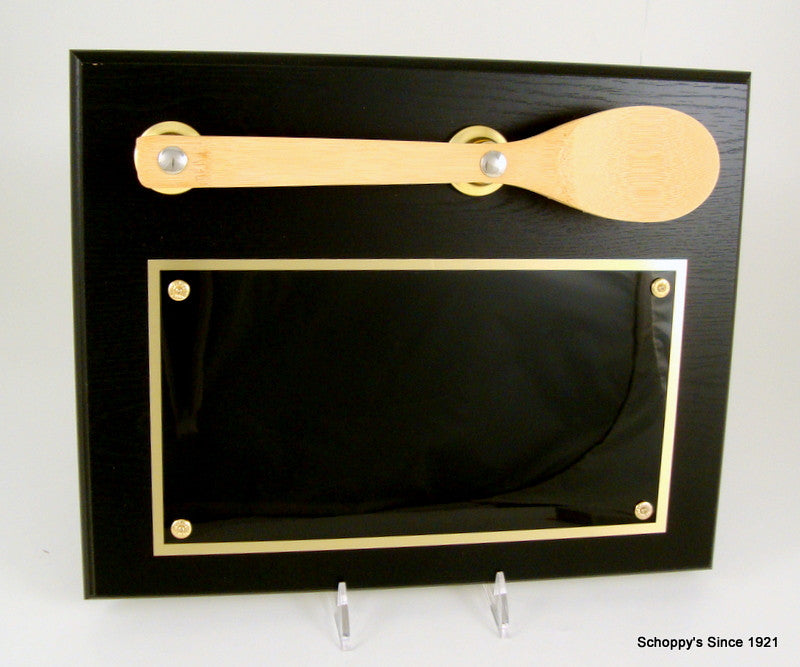 Black Plaque with Wooden Spoon-Plaque-Schoppy&