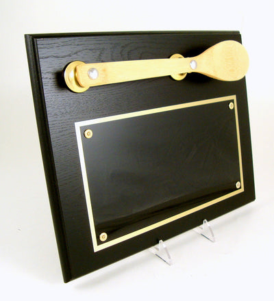 Black Plaque with Wooden Spoon-Plaque-Schoppy's Since 1921