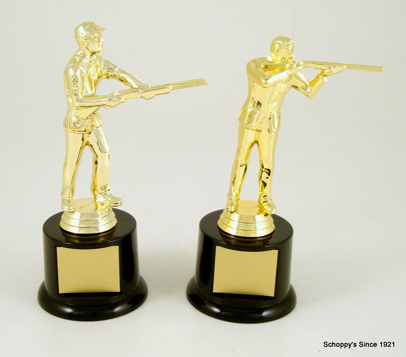 Skeet Shooter Trophy on Black Base-Trophy-Schoppy&