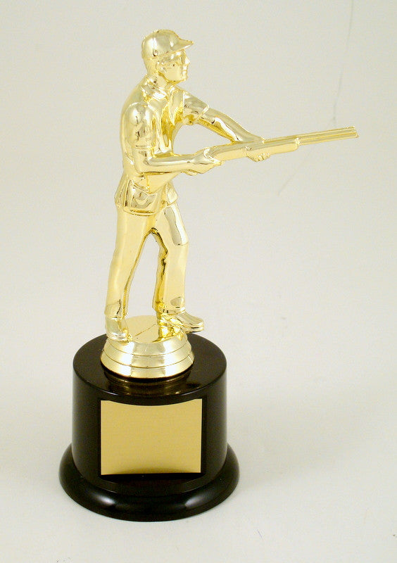Skeet Shooter Trophy on Black Base-Trophy-Schoppy&