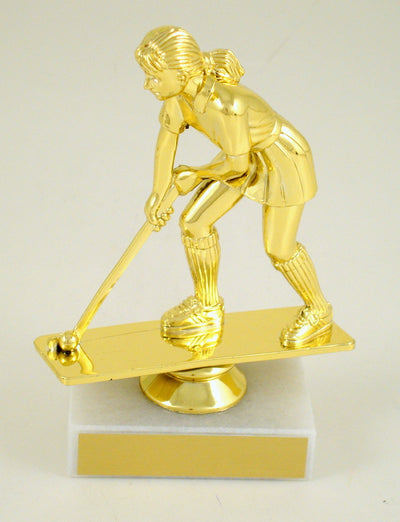 Field Hockey Trophy On Marble Base-Trophy-Schoppy's Since 1921