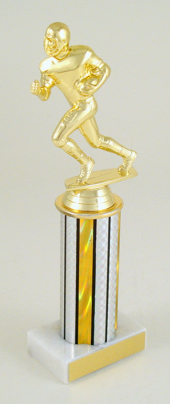 Football Figure with Round Column Trophy-Trophy-Schoppy's Since 1921