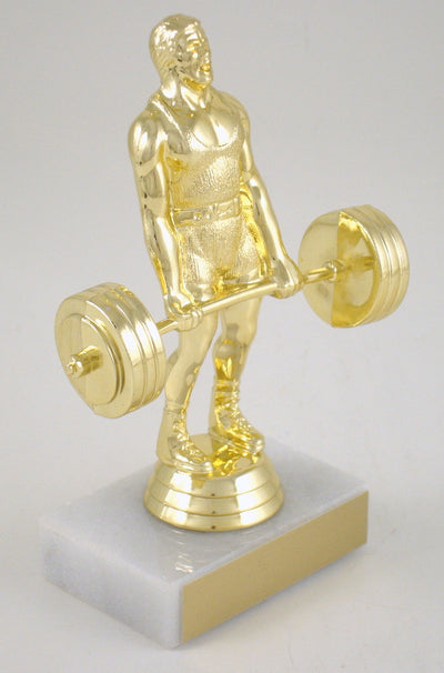 Power Lifter Trophy on Marble Base-Trophy-Schoppy's Since 1921
