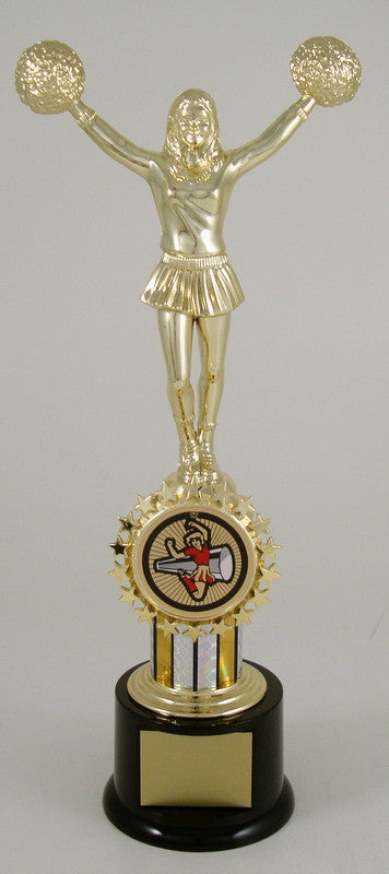 Cheerleading Jumbo Logo Trophy-Trophy-Schoppy&