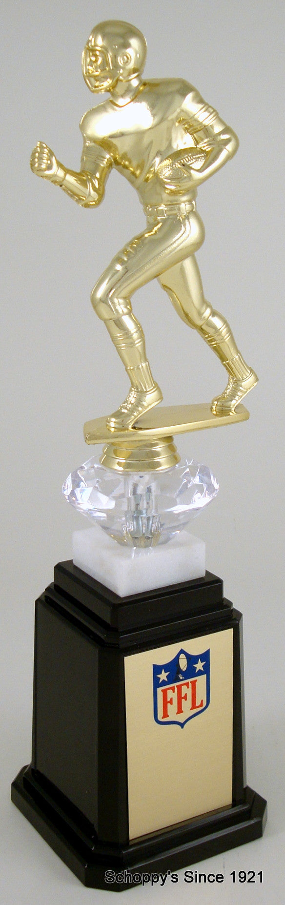 Fantasy Football Runner Figure Tower Base Trophy-Trophy-Schoppy&