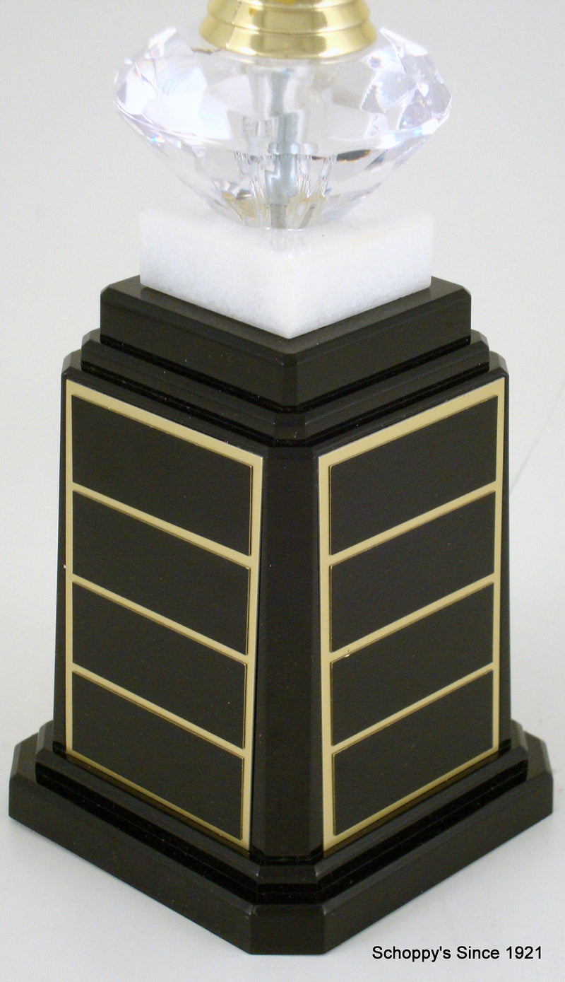 Fencing Figure Tower Base Trophy-Trophy-Schoppy&