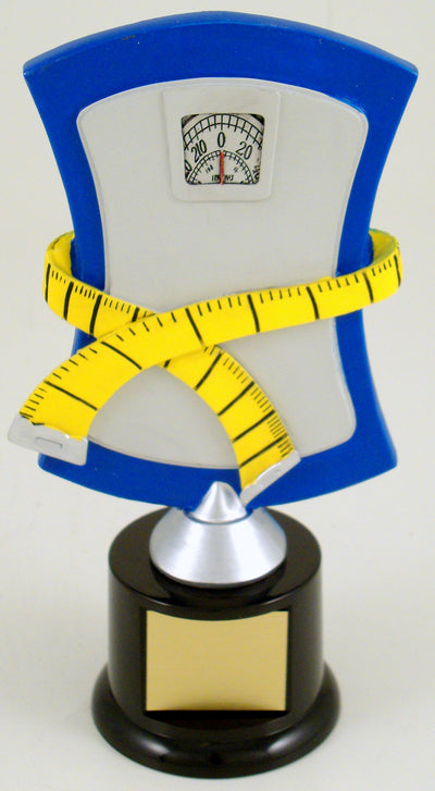 Weight Loss Scale Trophy On Black Round Base-Trophy-Schoppy's Since 1921