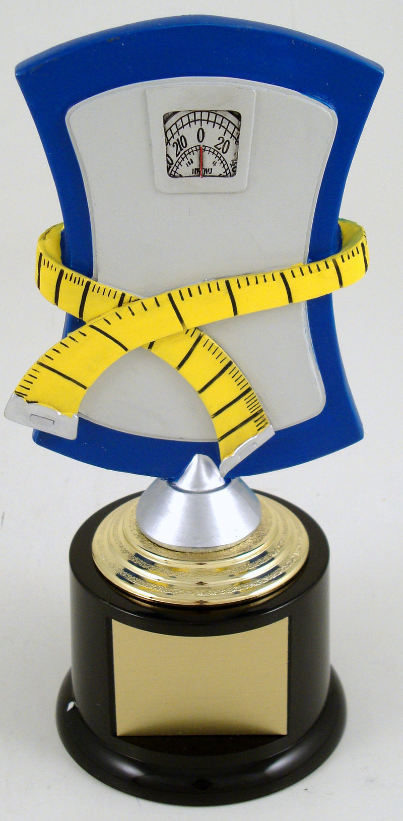 Weight Loss Scale Trophy On Black Round Base-Trophy-Schoppy&