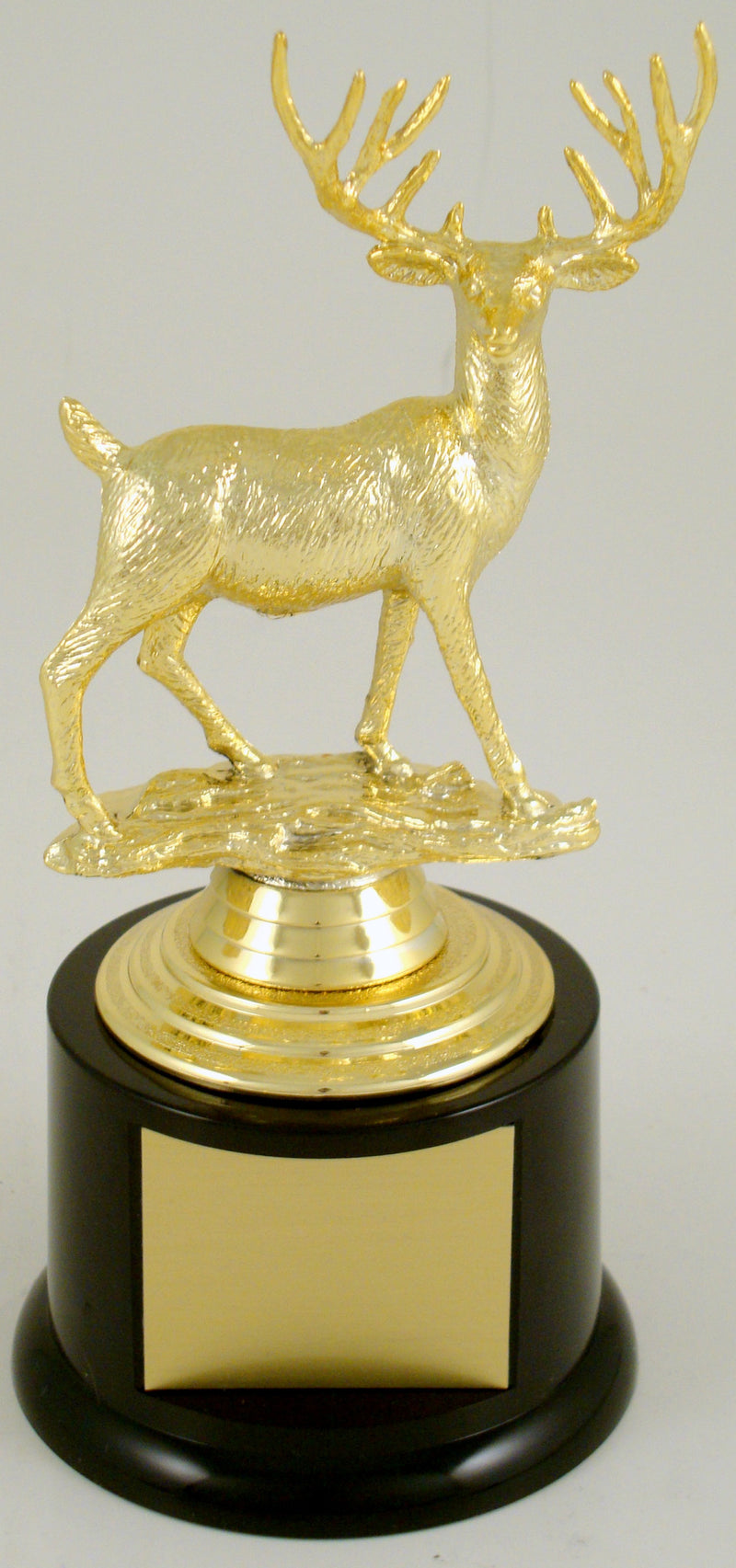 Deer Buck On Black Round Base-Trophy-Schoppy&