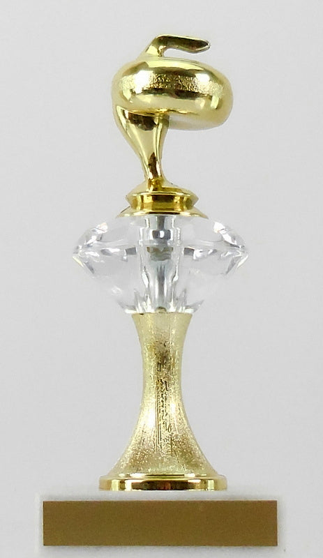 Curling Stone Diamond Riser Trophy - Small, Medium & Large-Trophy-Schoppy&