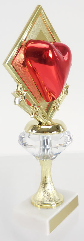 Diamond Riser Star Heart Trophy-Trophies-Schoppy&