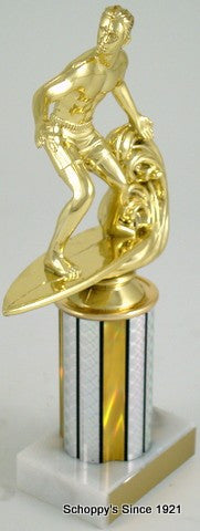 Economy Surfer Trophy on 3 Inch Column-Trophies-Schoppy&