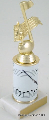 Flute Trophy with Custom Round Column-Trophies-Schoppy&