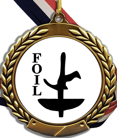Fencing Logo Medal-Medals-Schoppy's Since 1921