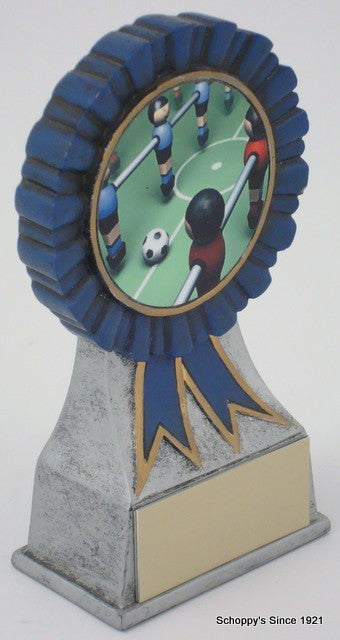 Foosball Logo on Ribbon Resin-Trophies-Schoppy&