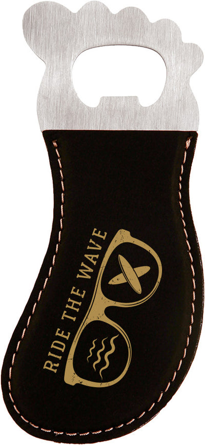 Laserable Leatherette Foot Shaped Bottle Opener with Magnet-Gift-Schoppy's Since 1921