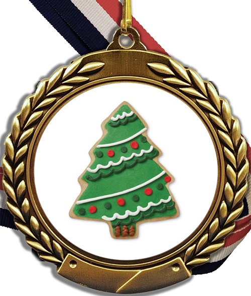 Christmas Cookie Logo Medal-Medals-Schoppy&