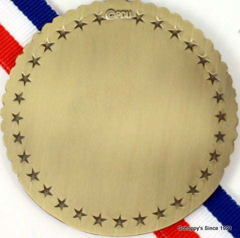 Gold Medal with Shooting Logo 5 Stars-Medals-Schoppy&