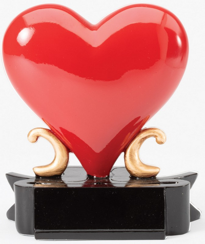 Heart Resin Trophy-Trophies-Schoppy's Since 1921