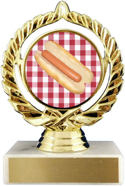 Hot Dog Logo Trophy-Trophy-Schoppy's Since 1921
