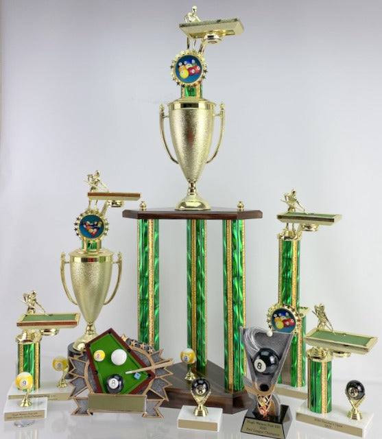 Billiards Trophy with Table - 9 Ball-Trophies-Schoppy&