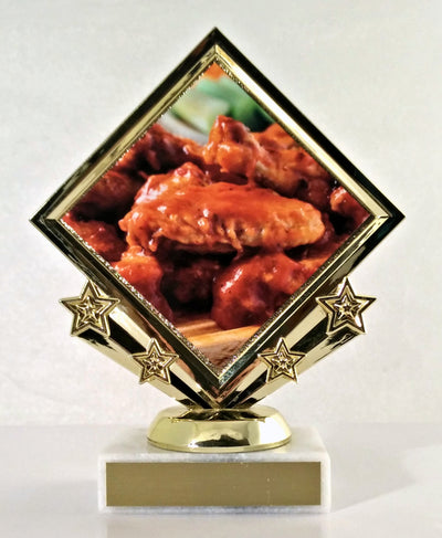 Hot Wing Diamond Star Trophy-Trophy-Schoppy's Since 1921