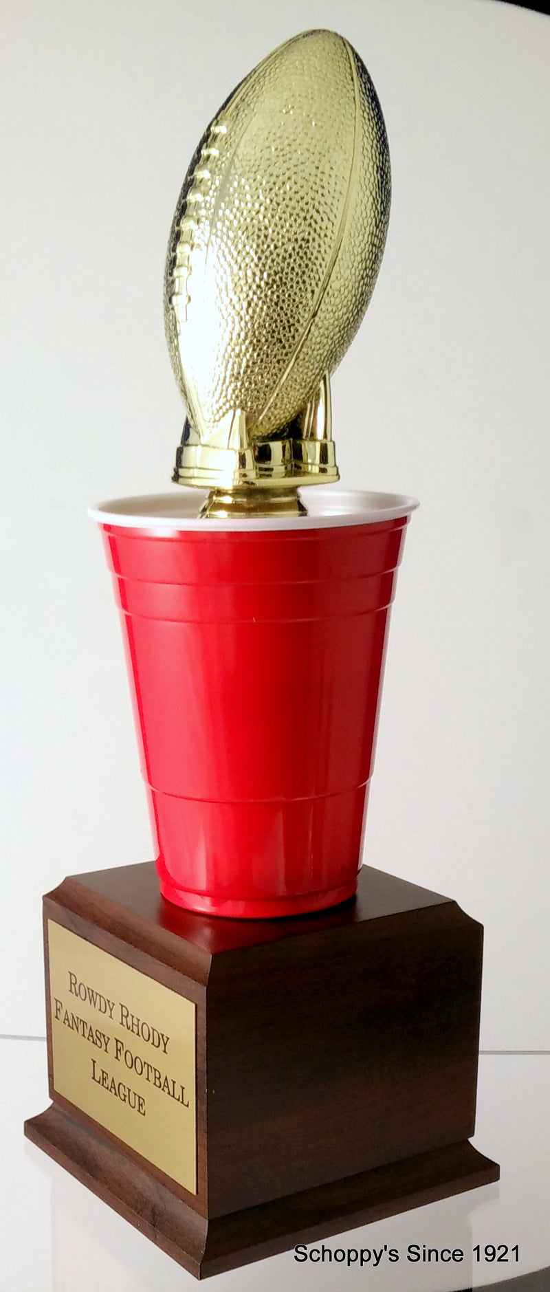 Beer Pong Football Trophy-Trophy-Schoppy&