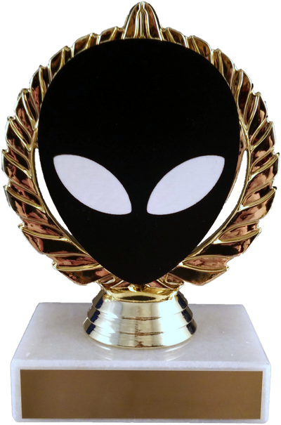 Alien Vector Cut Logo Trophy On Marble-Trophy-Schoppy's Since 1921