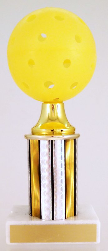 Pickleball Trophy with Column on Marble Base-Trophy-Schoppy's Since 1921