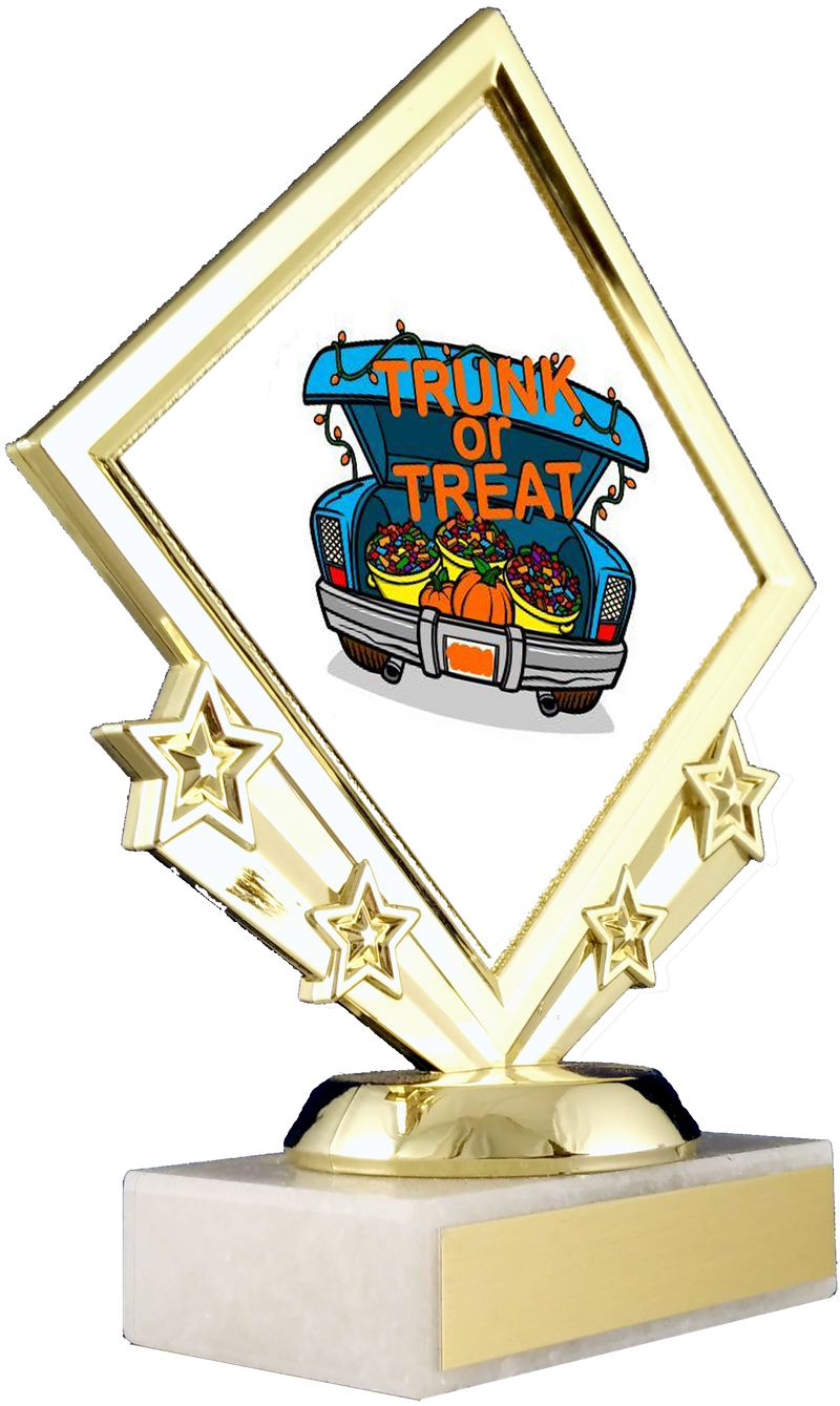 Trunk Or Treat Diamond Logo Trophy-Schoppy&