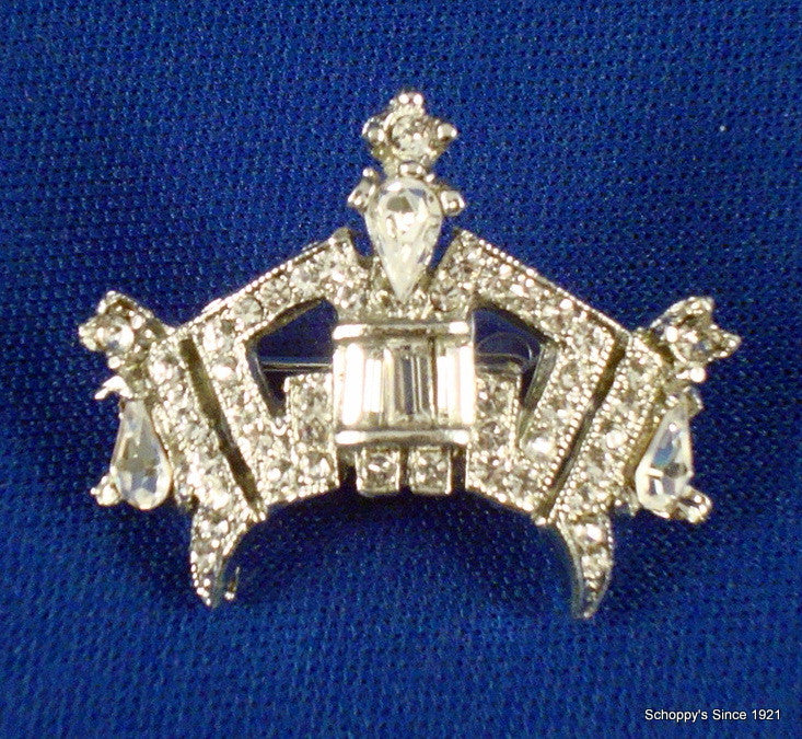 Premium Rhinestone Crown Pin - Medium-Pageant-Schoppy&