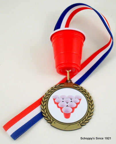 Mini Cup Beer Pong Rack Medal-Medals-Schoppy&