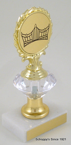 Pageant Logo Diamond Riser Trophy Small-Trophies-Schoppy&