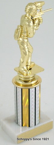 Paintball Trophy on Round Column-Trophies-Schoppy&
