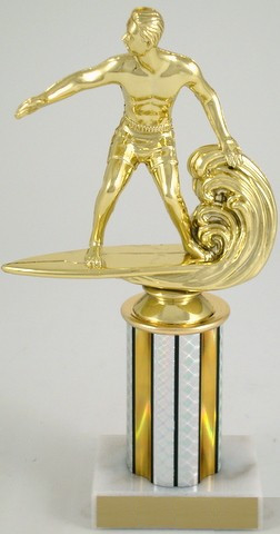 Economy Surfer Trophy on 3 Inch Column-Trophies-Schoppy&