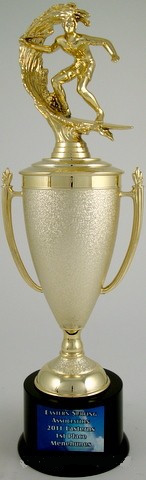Surf Cup Trophy on Lg. Round Base-Trophies-Schoppy's Since 1921